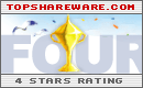 4 stars rating at TopShareware.com